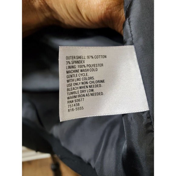 Worthington Women's Black Cotton Long Sleeve Buttons Front Casual Jacket Size XL - Picture 10 of 12